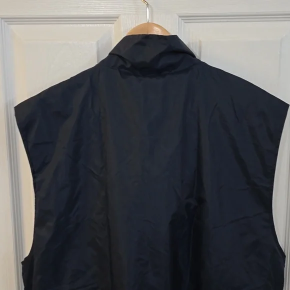 Vintage Cerruti Image Men's Full Zip Vest With Pouch Blue Drawstring Size Large* - Picture 10 of 17